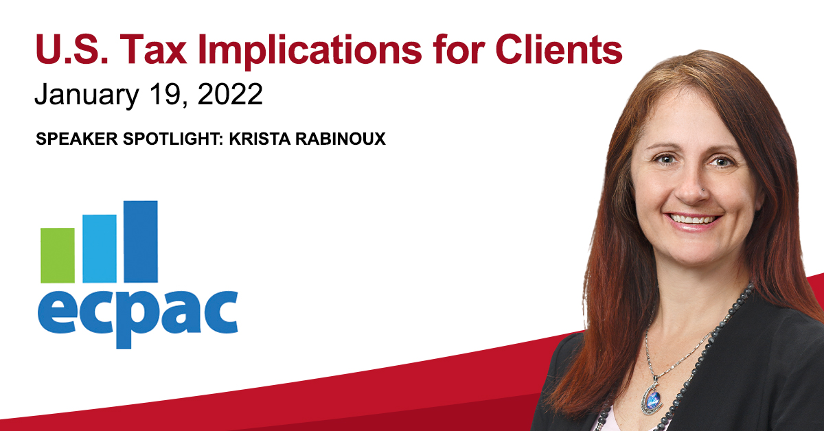Krista Rabidoux guest speaker at ECPAC Jan 19, 2022