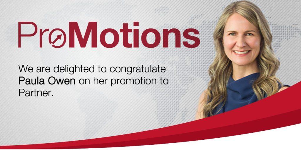 Paula Owen promoted to Partner at Andersen in Canada.